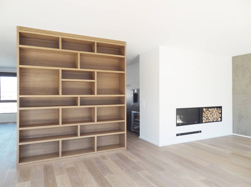 Kamin und Raumteiler