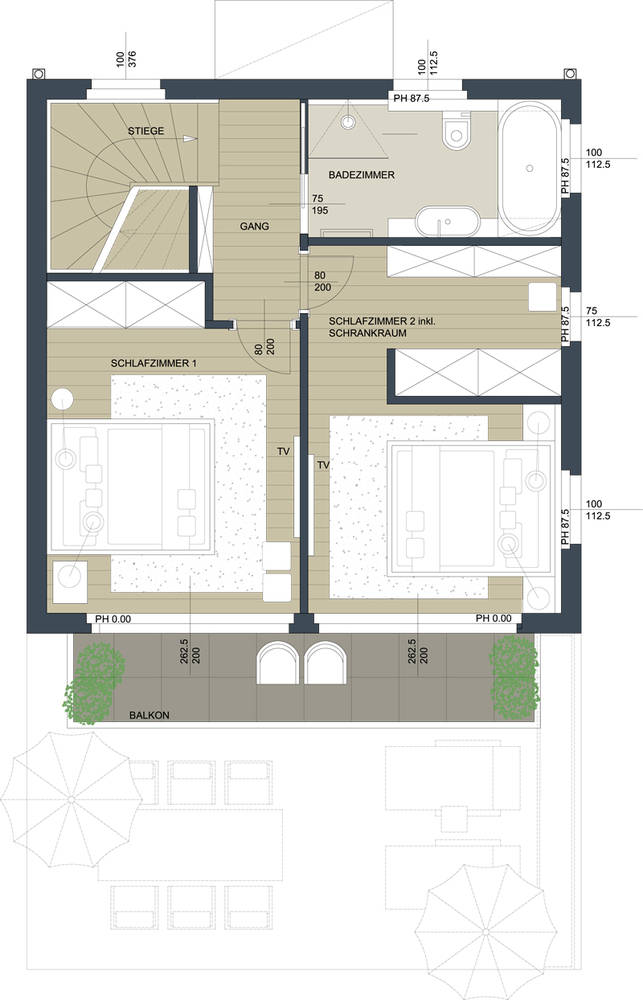 Grundriss Obergeschoss